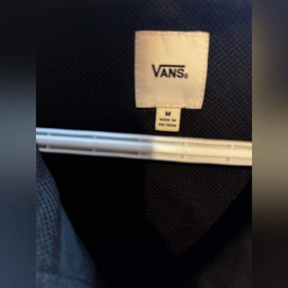 Black Vans light weight jacket size Medium - Picture 2 of 3